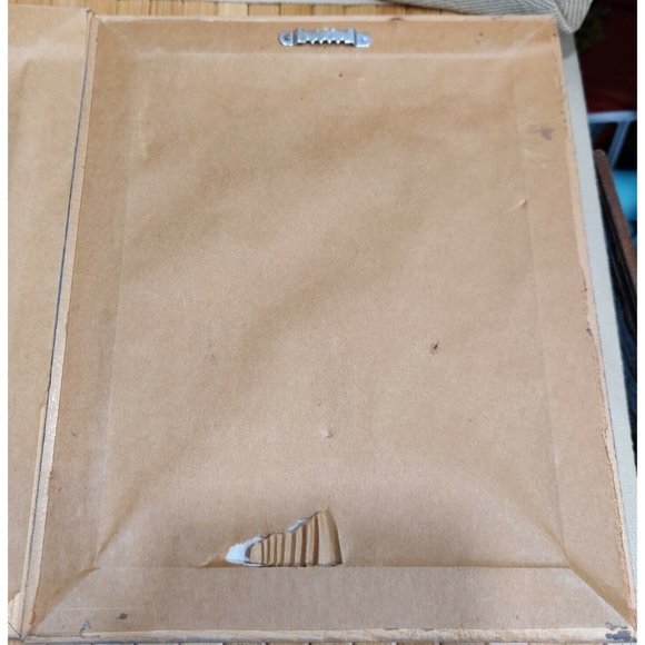 Set of VTG Rustic Signed Raggedy Ann & Raggedy Andy Blue Wooden Framed Prints - Picture 9 of 15